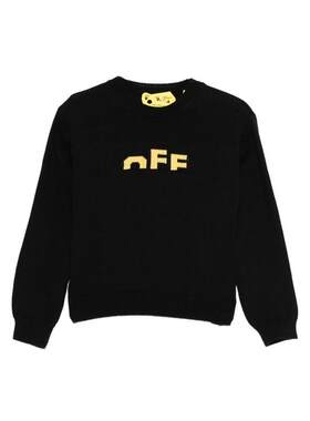 Off-White 男童 FW25 毛衣 米白毛线衫童装