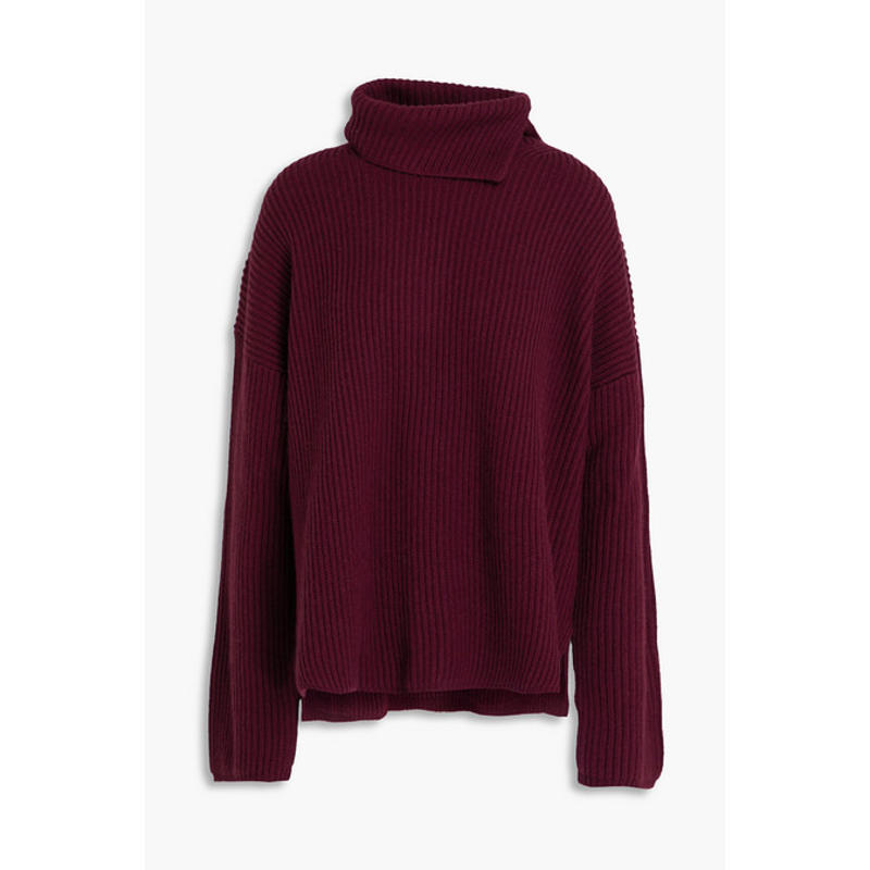 Joseph 女士 毛衣 罗纹真丝羊绒混纺高领毛衣