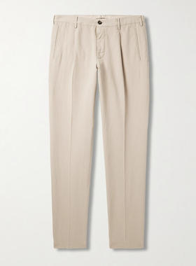 Slowear 男士 长裤 Venezia 1951 Ice Crêpe 锥形褶裥裤子