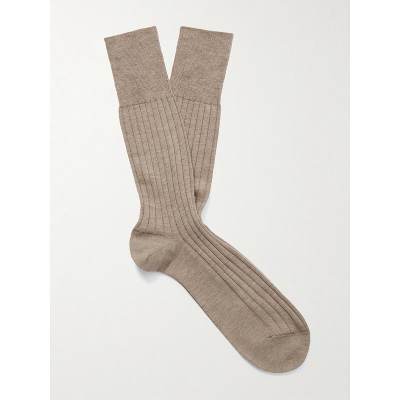 Falke 男士 SS26 袜子 No 2 罗纹羊绒混纺袜子