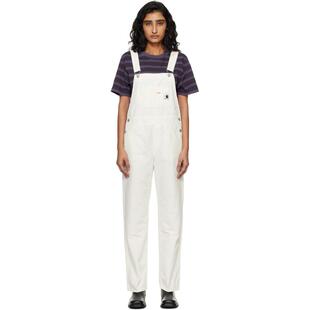 Carhartt WIP 卡哈特 女士 连身裤 白色 Bib Straight 背带裤