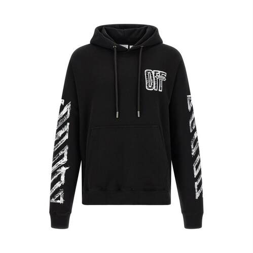 Off-White 男士 FW26 卫衣 'Motion Skate' 箭号连帽衫