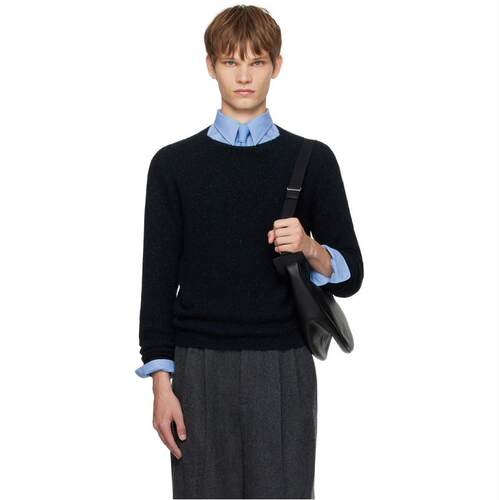 AURALEE 男士 毛衣 海军蓝 Cashmere Melange Knit