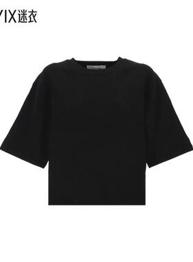 【春夏新品】Yves Salomon and Polos T恤黑色T恤 女款 迷衣时尚