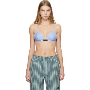 HommeGirls 女士 衬衫 蓝色 Shirting 法式文胸