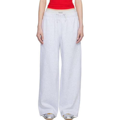 SKIMS 女士 长裤 灰色 Cotton Fleece Oversized Double Waist