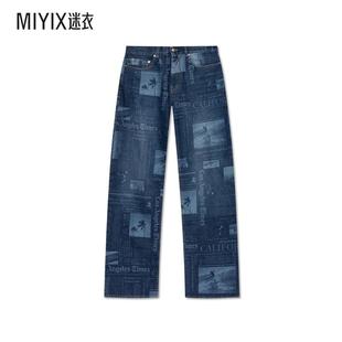 圖案寬腿牛仔褲男款 Angels 早秋新品 迷衣时尚 Palm