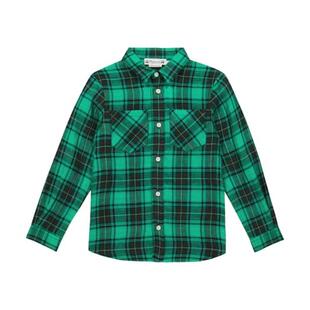 Bonpoint 男童 上衣 Altman 格纹亚麻衬衫童装