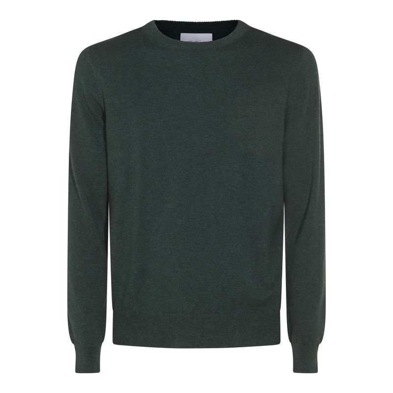 MALO 男士 秋冬新品 毛衣 深色绿色针织衫