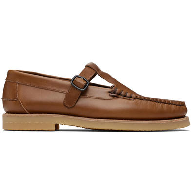 Hereu 男士 乐福鞋 棕色 Alber Rubber Veg Tan