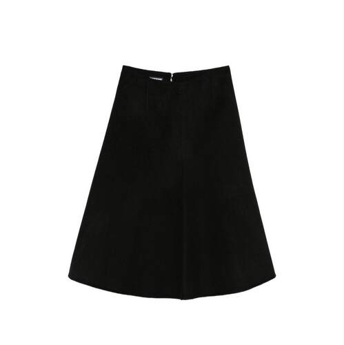 Susanne Bommer 女士 FW26 中长裙 黑色半身裙
