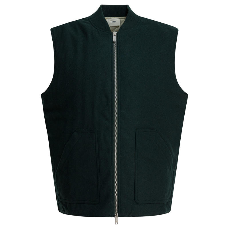 Autry 男士 秋冬新品 外套 无袖羊毛夹克