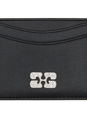 Ganni 女士 卡包 黑色 Bou 卡包