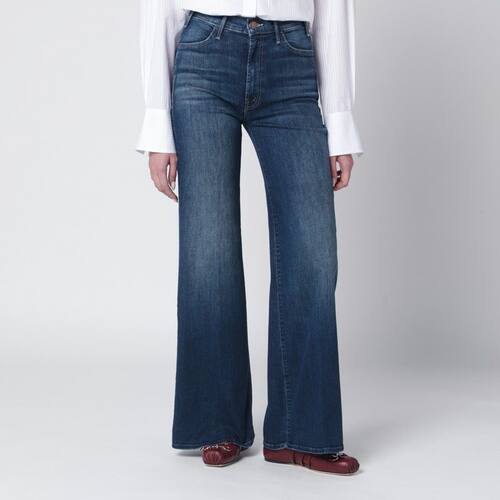 Mother Denim 女士 SS26 牛仔长裤 TROUBLEMAKER 蓝色喇叭牛仔裤
