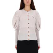 女士土星刺绣羊毛针织开衫 Vivienne Westwood西太后秋冬新品 毛衣