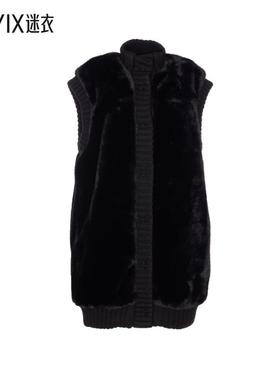 【秋冬新品】Pinko 女款'Genovese' Details 黑色无袖高领罗纹女(