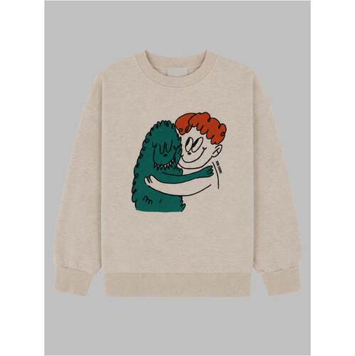 Bobo Choses 中性（儿童） FW26 卫衣 hug hairy monster 童装