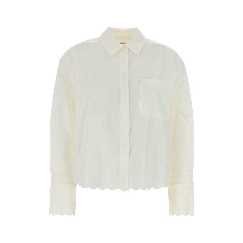 Weekend Max Mara 女士 SS26 衬衫 Neutro 白色府绸