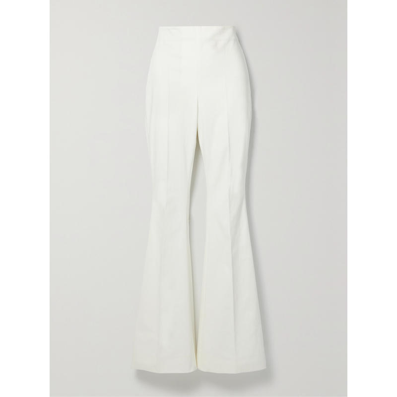 Akris 女士 长裤 棉质混纺斜纹布喇叭裤