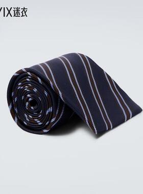 Junya Watanabe 男款条纹真丝领带 迷衣时尚