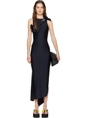 Coperni 女士 中长连衣裙 黑色 Flower 连衣裙