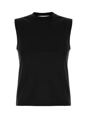 J.W. Anderson 女士 SS24 背心 黑色弹力聚酯上衣