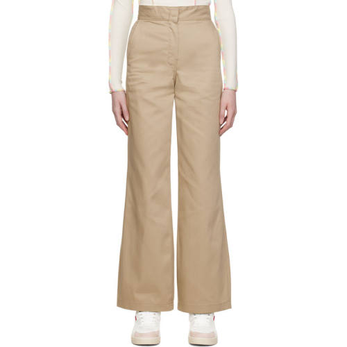 Palm Angels 棕榈天使 女士 长裤 米色 Reversed Waistband