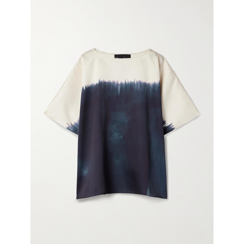 Dima Ayad 女士 上衣 扎染缎面斜纹布长衫