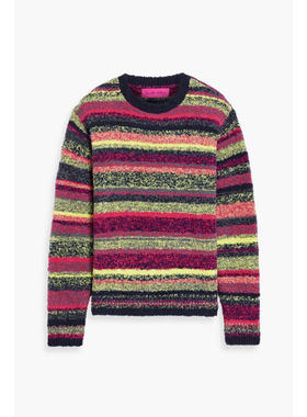 The Elder Statesman 男士 毛衣 Hardwire 条纹结子花式针织毛衣