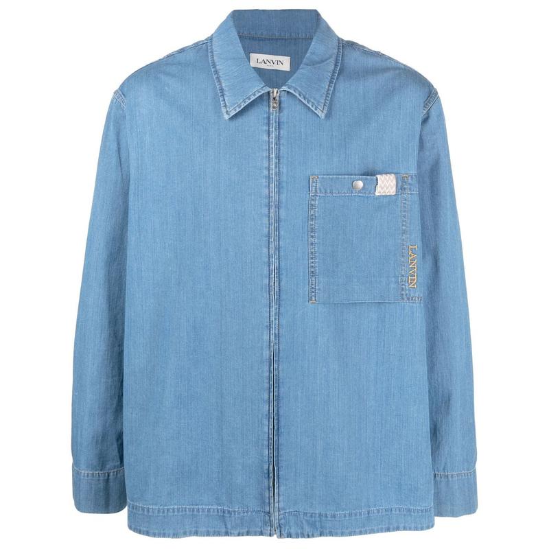 Lanvin 男士 SS23 衬衫 Clear 蓝色衬衫