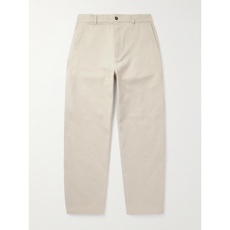 DE BONNE FACTURE 男士 FW25 长裤 膨起直筒棉斜纹布裤子