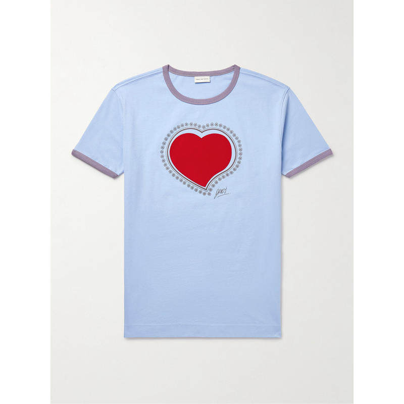 Dries Van Noten 男士 SS25 衬衫 Archive 圓領 T 卹