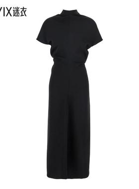 【早秋新品】Plain for 黑色高领卡迪女士连衣裙 迷衣时尚