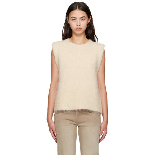 R13 女士 上衣 米色 Deep Armhole 马甲