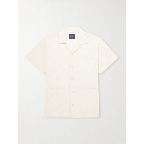 Drake's 男士 FW26 衬衫 Camp-Collar 亚麻