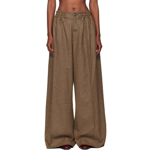 Martine Rose 女士 长裤 棕色 Extreme Wide Leg Tailored