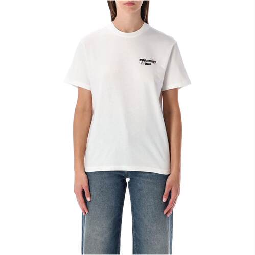 Carhartt WIP 卡哈特 女士 FW25 T恤 CARHARTT WIPTOPIA 白色棉质