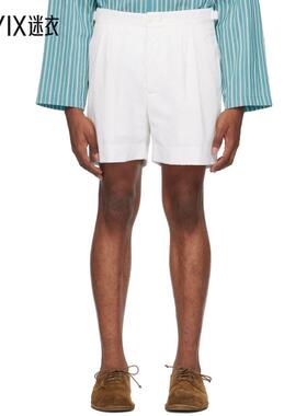 Bode男士 白色 Double-Button 短裤 迷衣时尚