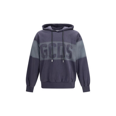 GCDS 男士 FW26 卫衣 Spray 徽标连帽运动衫