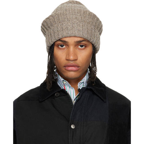 Maison Margiela 马吉拉 男士 FW25 毛线帽 灰褐色