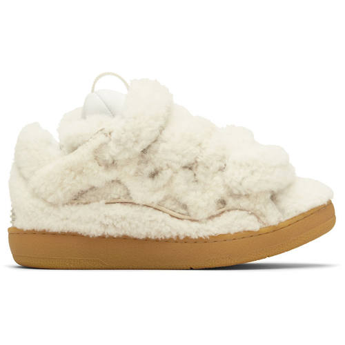 Lanvin 浪凡 男士 运动鞋 灰白色 Curb Shearling
