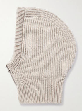 Johnstons Of Elgin 女士 SS26 围巾 Nevis 罗纹羊绒兜帽