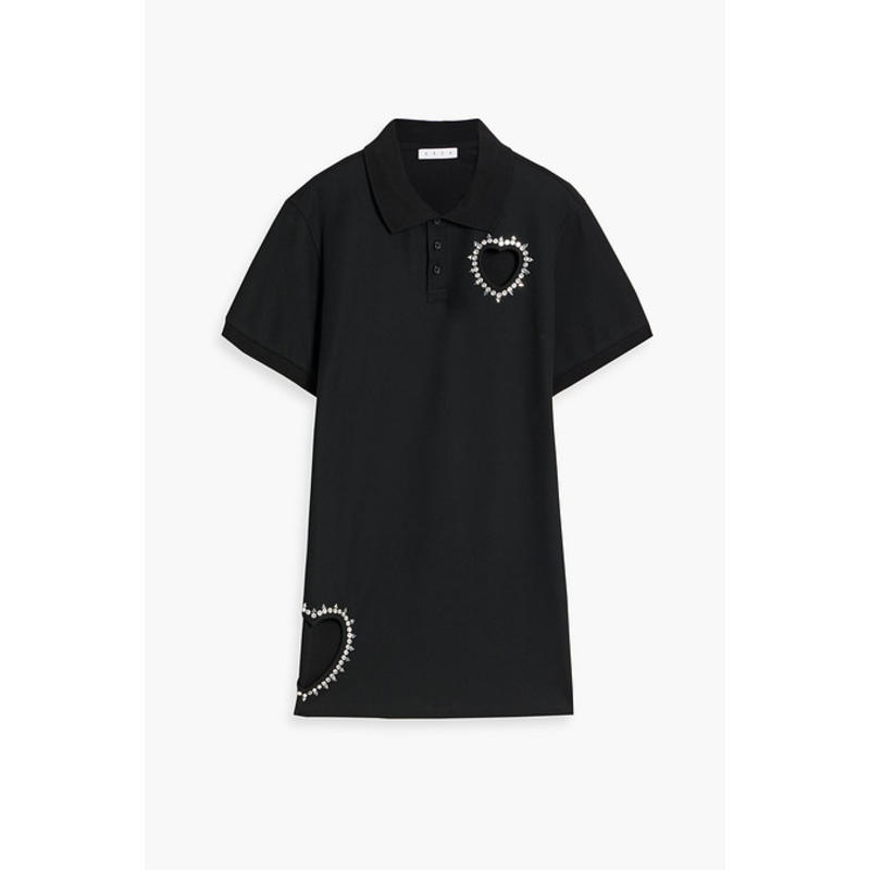 AREA 女士 短款连衣裙 精饰棉质凸纹布迷你衬衫式连衣裙