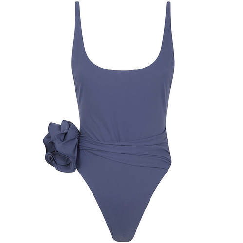Magda Butrym 女士 SS26 泳装 ONEPIECE 花朵束腰