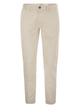 Re_hash 男士 FW25 长裤 MUCHA 弹力棉质莱赛尔纤维斜纹棉布裤