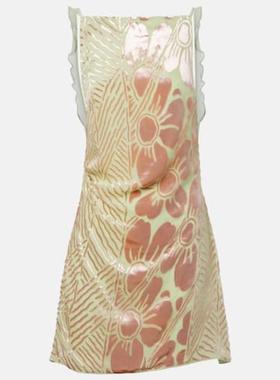 SIR. 女士 短款连衣裙 Ventura 花朵天鹅绒网纱迷你连衣裙