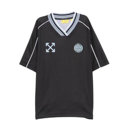 Off-White 中性（儿童） SS26 T恤 Polos 米白黑色童装
