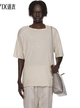 Rick Owens瑞克欧文斯 男款灰白色 Concordians Brad T 恤 迷衣时