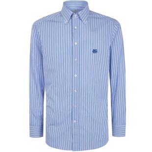 衬衫 Etro SS26 男士 标志刺绣条纹 艾绰