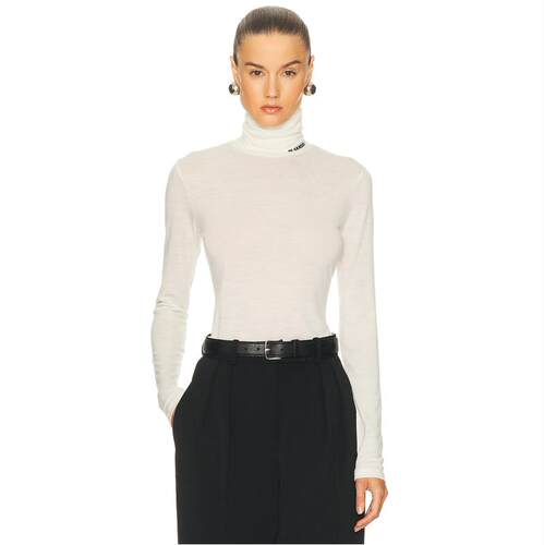 Jil Sander 吉尔·桑达 女士 FW25 T恤 高领长袖针织上衣